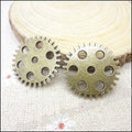 Zinc Alloy Gear Charm Pendant No.018915 for DIY Necklace Bracelet Jewelry Making view 2