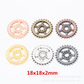 Zinc Alloy Gear Charm Pendant No.622336 for DIY Necklace Bracelet Jewelry Making view 1