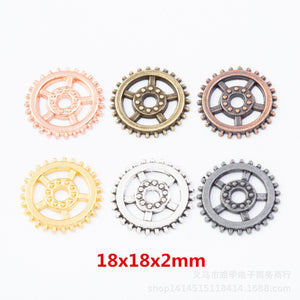 Zinc Alloy Gear Charm Pendant No.622336 for DIY Necklace Bracelet Jewelry Making