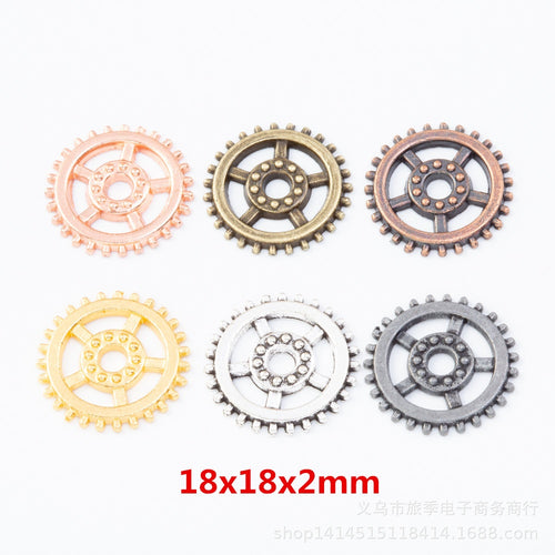 Zinc Alloy Gear Charm Pendant No.622336 for DIY Necklace Bracelet Jewelry Making