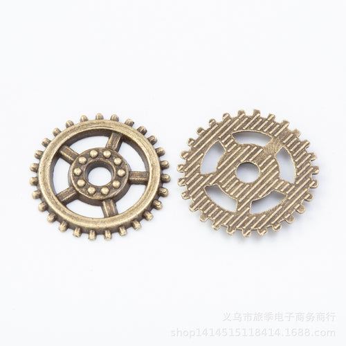 Zinc Alloy Gear Charm Pendant No.622336 for DIY Necklace Bracelet Jewelry Making
