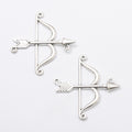 Zinc Alloy Bow And Arrow Charm Pendant No.767350 for DIY Necklace Bracelet Jewelry Making view 2