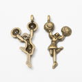 Zinc Alloy Dancing Girl Charm Pendant No.655019 for DIY Necklace Bracelet Jewelry Making view 3