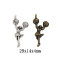 Zinc Alloy Dancing Girl Charm Pendant No.655019 for DIY Necklace Bracelet Jewelry Making view 1