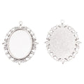 30x40mm Zinc Alloy Oval Setting Charm Pendant No.874639 for DIY Necklace Bracelet Jewelry Making view 2