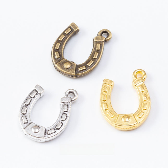 Zinc Alloy Horseshoe Charm Pendant for DIY Necklace Bracelet Jewelry Making