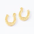 Zinc Alloy Horseshoe Charm Pendant for DIY Necklace Bracelet Jewelry Making view 2