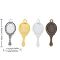 Zinc Alloy Mirror Charm Pendant No.483015 for DIY Necklace Bracelet Jewelry Making view 1