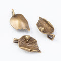 Zinc Alloy Leaf Charm Pendant No.662335 for DIY Necklace Bracelet Jewelry Making view 2