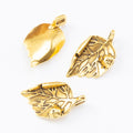 Zinc Alloy Leaf Charm Pendant No.662335 for DIY Necklace Bracelet Jewelry Making view 3