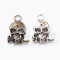 Zinc Alloy Skull Charm Pendant No.011194 for DIY Necklace Bracelet Jewelry Making view 4