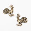 Zinc Alloy Rooster Charm Pendant No.026092 for DIY Necklace Bracelet Jewelry Making view 2