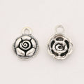 Zinc Alloy Rose Charm Pendant No.959142 for DIY Necklace Bracelet Jewelry Making view 3
