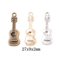 Zinc Alloy Guitar Charm Pendant No.045874 for DIY Necklace Bracelet Jewelry Making view 1