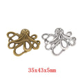 Zinc Alloy Octopus Charm Pendant No.610623 for DIY Necklace Bracelet Jewelry Making view 1