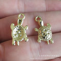 Zinc Alloy Turtle Charm Pendant No.854509 for DIY Necklace Bracelet Jewelry Making view 2