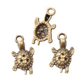 Zinc Alloy Turtle Charm Pendant No.854509 for DIY Necklace Bracelet Jewelry Making view 4