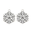 Zinc Alloy Snowflake Charm Pendant No.647809 for DIY Necklace Bracelet Jewelry Making view 2