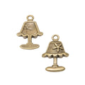 Zinc Alloy Table Lamp Charm Pendant for DIY Necklace Bracelet Jewelry Making view 2