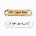 Zinc Alloy Follow Your Heart Jewelry Findings Accessories for DIY Jewelry Making view 4