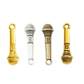Zinc Alloy Microphone Charm Pendant for DIY Necklace Bracelet Jewelry Making view 5