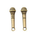Zinc Alloy Microphone Charm Pendant for DIY Necklace Bracelet Jewelry Making view 2