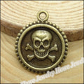 Antique Bronze Zinc Alloy Skull Charm Pendant for DIY Necklace Bracelet Jewelry Making view 1
