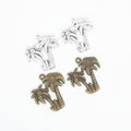 Zinc Alloy Palm Tree Charm Pendant for DIY Necklace Bracelet Jewelry Making view 1