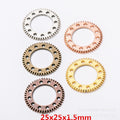Zinc Alloy Gear Charm Pendant No.993525 for DIY Necklace Bracelet Jewelry Making view 1