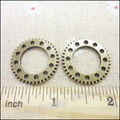Zinc Alloy Gear Charm Pendant No.993525 for DIY Necklace Bracelet Jewelry Making view 3