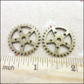 Zinc Alloy Gear Charm Pendant No.005509 for DIY Necklace Bracelet Jewelry Making view 3