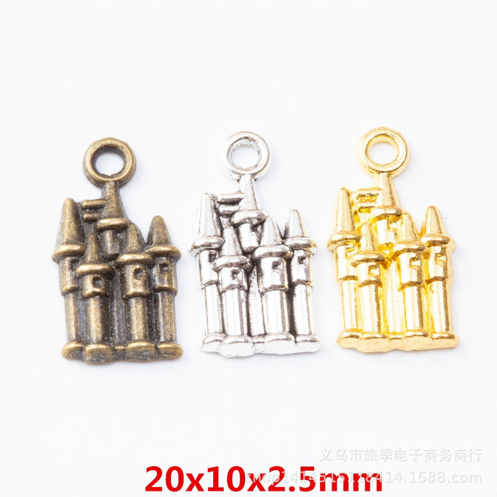 Zinc Alloy House Charm Pendant No.307584 for DIY Necklace Bracelet Jewelry Making