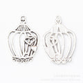 Zinc Alloy Birdcage Charm Pendant No.259883 for DIY Necklace Bracelet Jewelry Making view 2