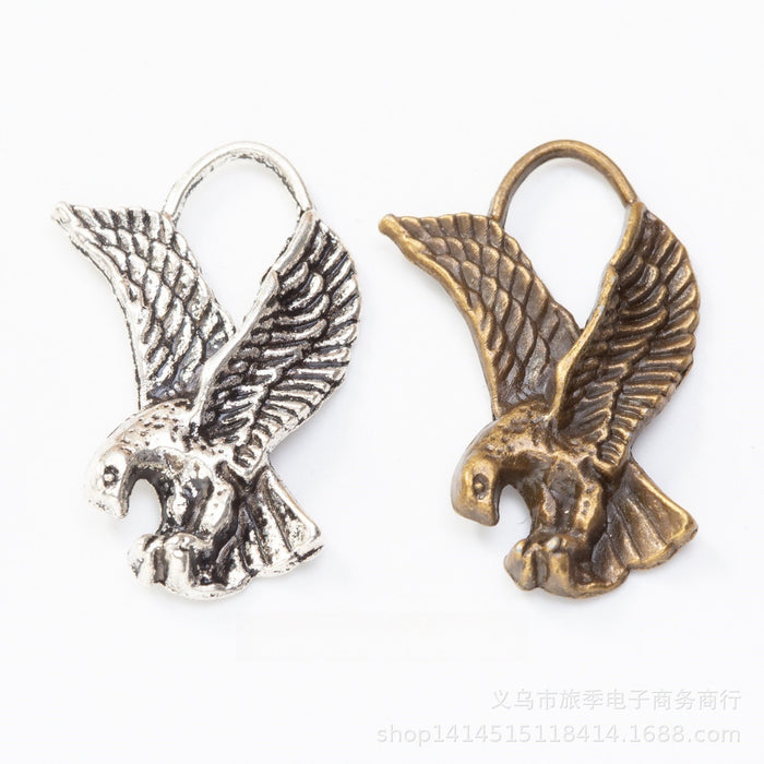 Zinc Alloy Eagle Charm Pendant No.595370 for DIY Necklace Bracelet Jewelry Making