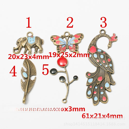 Gold Zinc Alloy Charm Pendant No.636716 for DIY Necklace Bracelet Jewelry Making