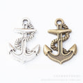 Zinc Alloy Anchor Charm Pendant No.941756 for DIY Necklace Bracelet Jewelry Making view 1