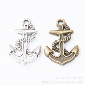 Zinc Alloy Anchor Charm Pendant No.941756 for DIY Necklace Bracelet Jewelry Making