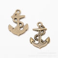 Zinc Alloy Anchor Charm Pendant No.941756 for DIY Necklace Bracelet Jewelry Making view 3