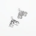Zinc Alloy Chrysanthemum Charm Pendant for DIY Necklace Bracelet Jewelry Making view 3