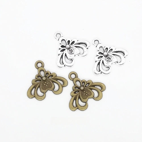 Zinc Alloy Chrysanthemum Charm Pendant for DIY Necklace Bracelet Jewelry Making