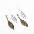 Zinc Alloy Leaf Charm Pendant No.326788 for DIY Necklace Bracelet Jewelry Making view 4