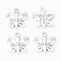 Zinc Alloy Butterfly Charm Pendant No.163854 for DIY Necklace Bracelet Jewelry Making view 4