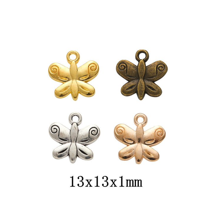 Zinc Alloy Butterfly Charm Pendant No.163854 for DIY Necklace Bracelet Jewelry Making
