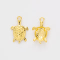 Zinc Alloy Turtle Charm Pendant No.499512 for DIY Necklace Bracelet Jewelry Making view 2