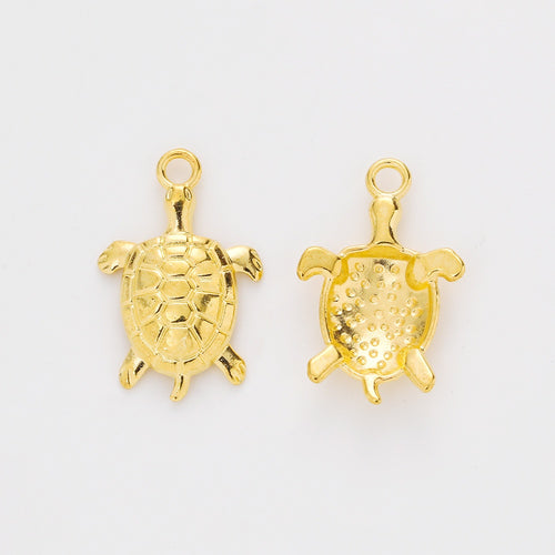 Zinc Alloy Turtle Charm Pendant No.499512 for DIY Necklace Bracelet Jewelry Making