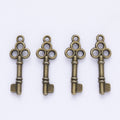 Zinc Alloy Key Charm Pendant No.803414 for DIY Necklace Bracelet Jewelry Making view 2