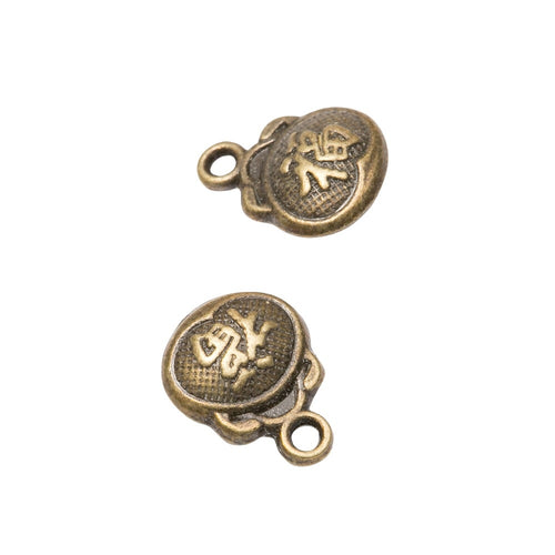 Zinc Alloy Money Bag Charm Pendant No.955153 for DIY Necklace Bracelet Jewelry Making