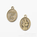 Zinc Alloy Jesus Charm Pendant No.214395 for DIY Necklace Bracelet Jewelry Making view 2