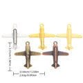 Zinc Alloy Airplane Charm Pendant No.200351 for DIY Necklace Bracelet Jewelry Making view 1