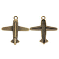 Zinc Alloy Airplane Charm Pendant No.200351 for DIY Necklace Bracelet Jewelry Making view 3